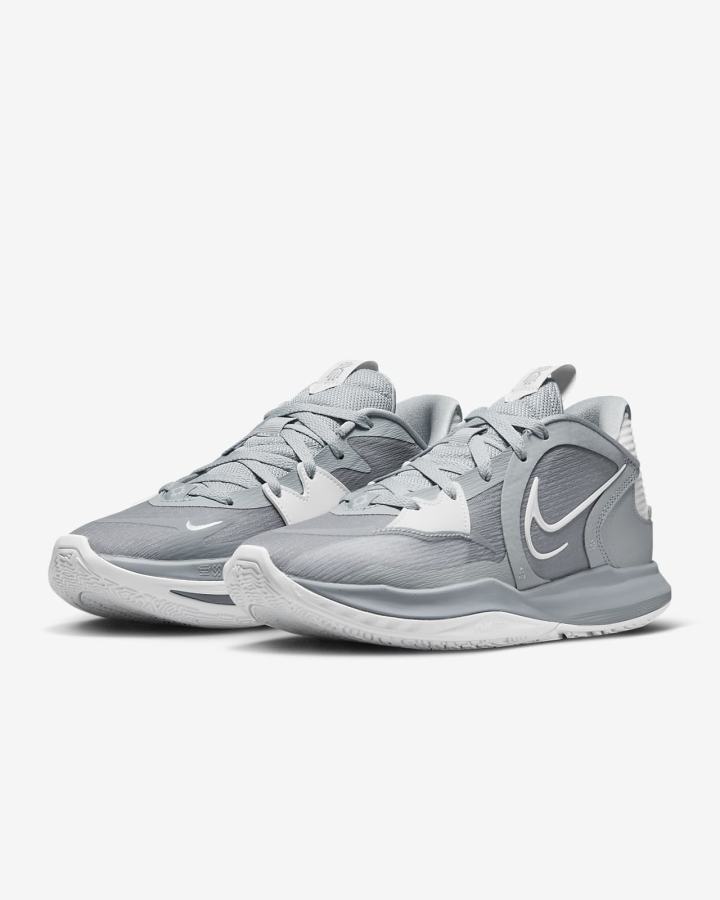 Zapatillas Baloncesto Nike Kyrie Low 5 (Team) Hombre Gris Blancas | VFPTM-5189