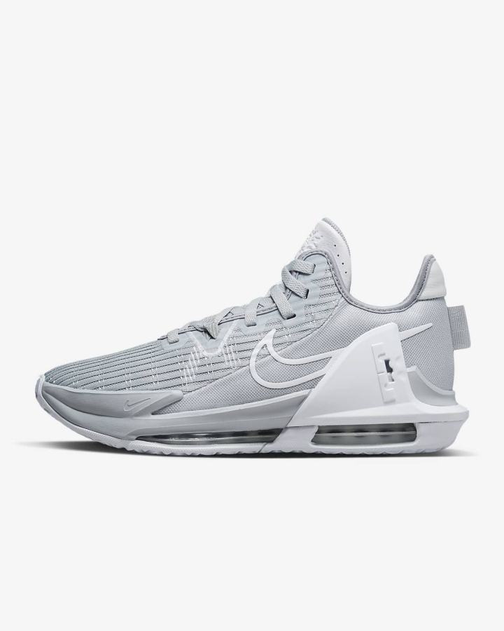 Zapatillas Baloncesto Nike LeBron Witness 6 (Team) Hombre Gris Blancas | BXZUE-7596