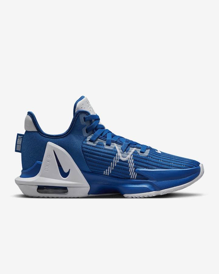 Zapatillas Baloncesto Nike LeBron Witness 6 (Team) Hombre Azul Real Blancas | EJXRW-7680