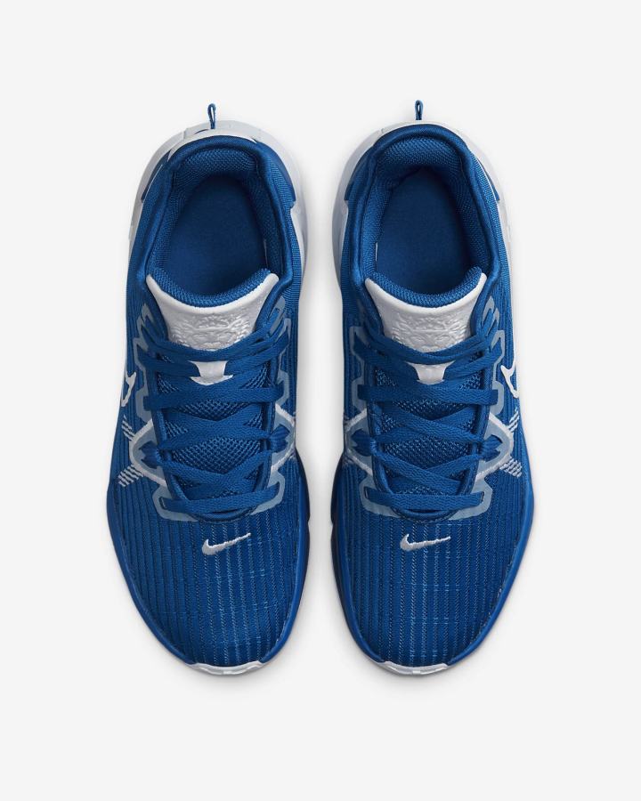 Zapatillas Baloncesto Nike LeBron Witness 6 (Team) Hombre Azul Real Blancas | EJXRW-7680
