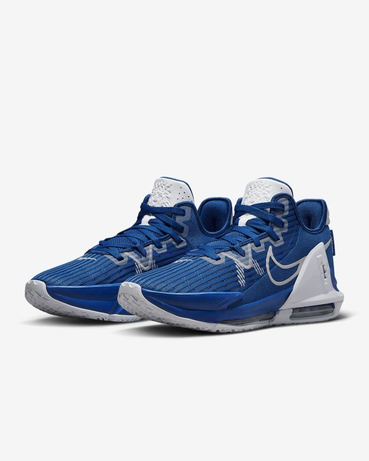 Zapatillas Baloncesto Nike LeBron Witness 6 (Team) Hombre Azul Real Blancas | EJXRW-7680