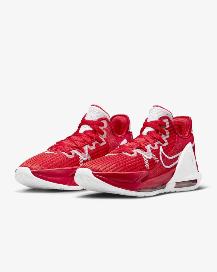 Zapatillas Baloncesto Nike LeBron Witness 6 (Team) Hombre Rojas Blancas | FLSTQ-8215