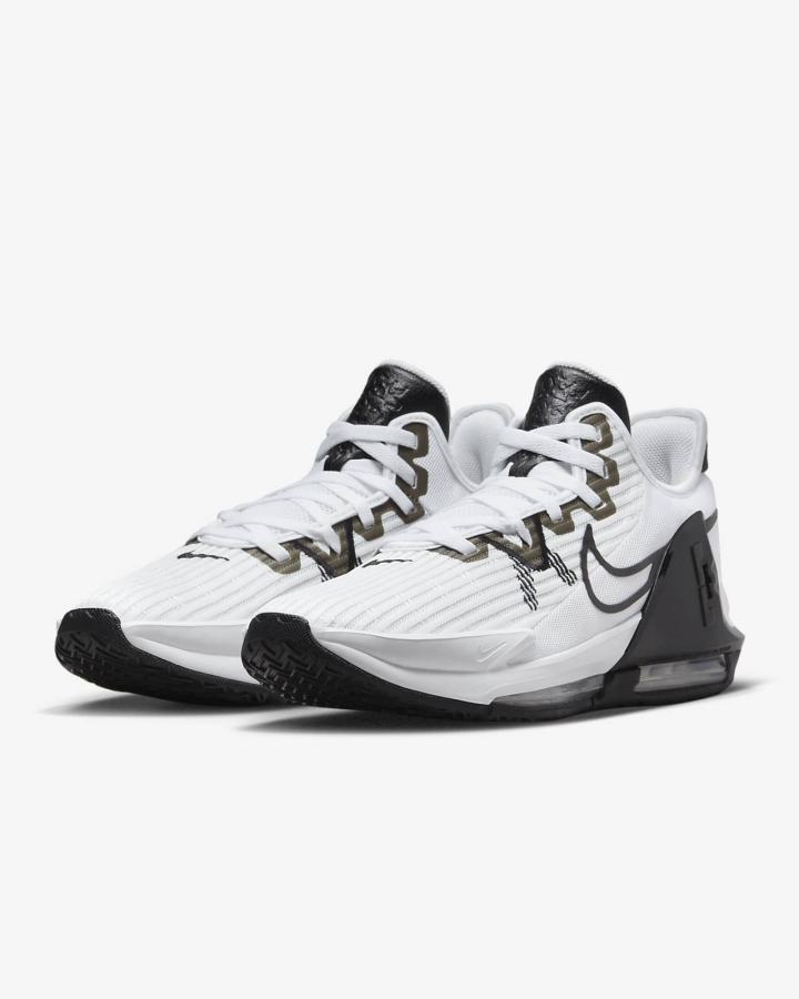 Zapatillas Baloncesto Nike LeBron Witness 6 (Team) Hombre Blancas Negras | RJVTE-1385