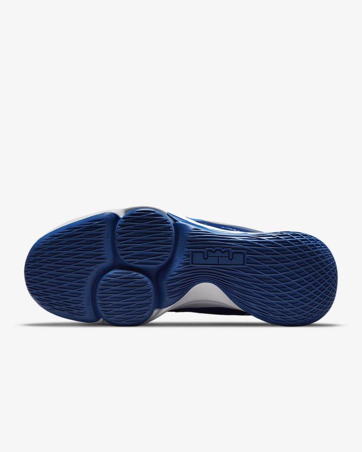 Zapatillas Baloncesto Nike LeBron Witness 5 Hombre Azul Real Negras Blancas | USAWZ-6105