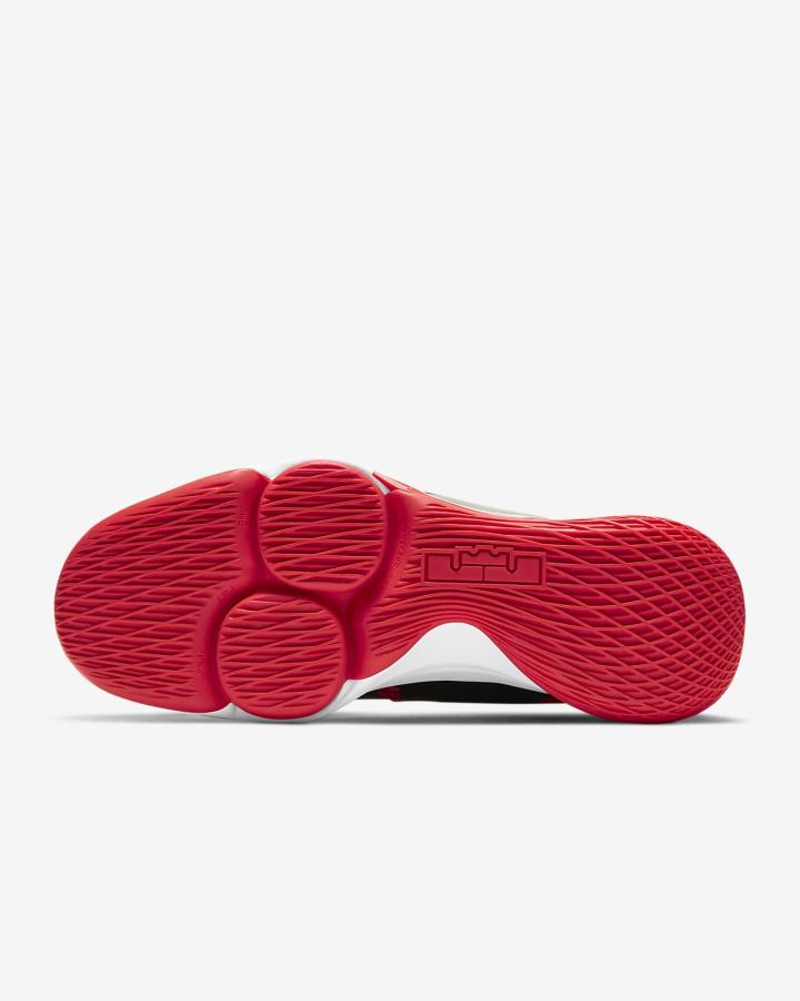 Zapatillas Baloncesto Nike LeBron Witness 5 Hombre Negras Rojas Blancas | XVQPU-3274