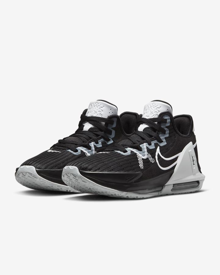 Zapatillas Baloncesto Nike LeBron Witness 6 (Team) Hombre Negras Blancas | ZVGCR-1369
