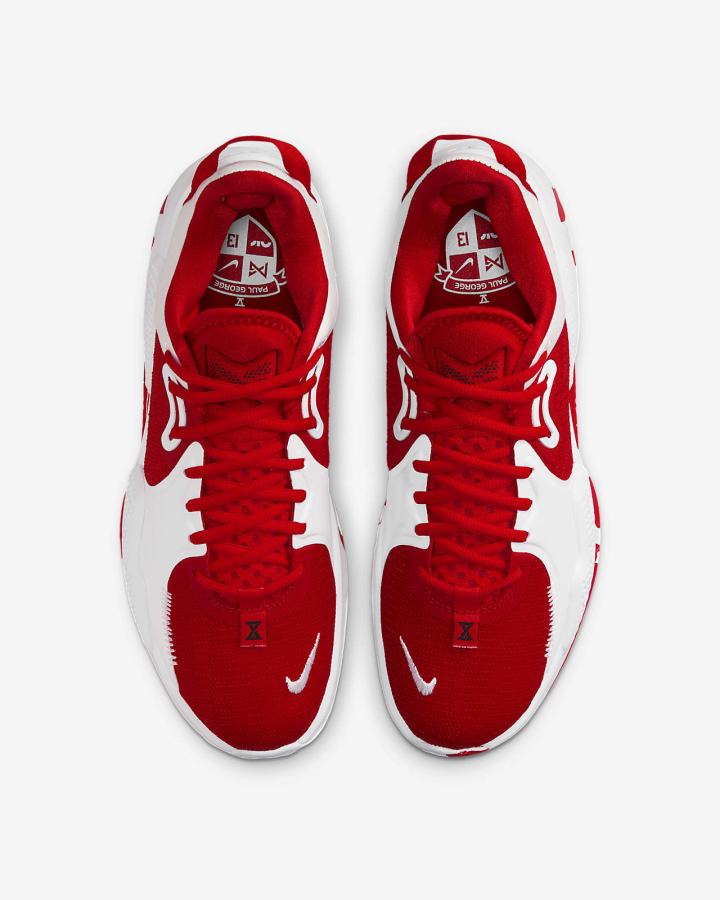 Zapatillas Baloncesto Nike PG 5 (Team) Hombre Rojas Blancas Rojas | SAMWC-6539