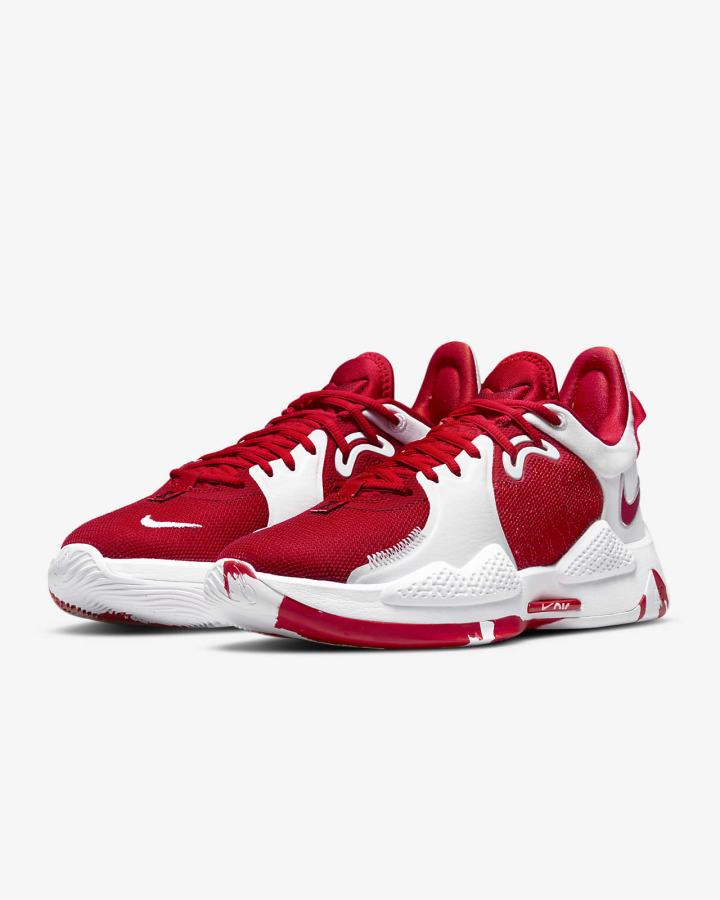 Zapatillas Baloncesto Nike PG 5 (Team) Hombre Rojas Blancas Rojas | SAMWC-6539