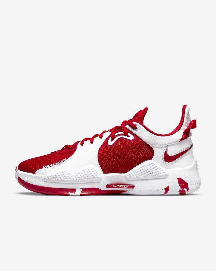Zapatillas Baloncesto Nike PG 5 (Team) Hombre Rojas Blancas Rojas | SAMWC-6539