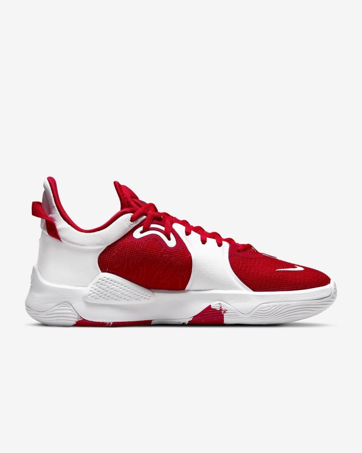 Zapatillas Baloncesto Nike PG 5 (Team) Mujer Rojas Blancas Rojas | BVNIL-2917