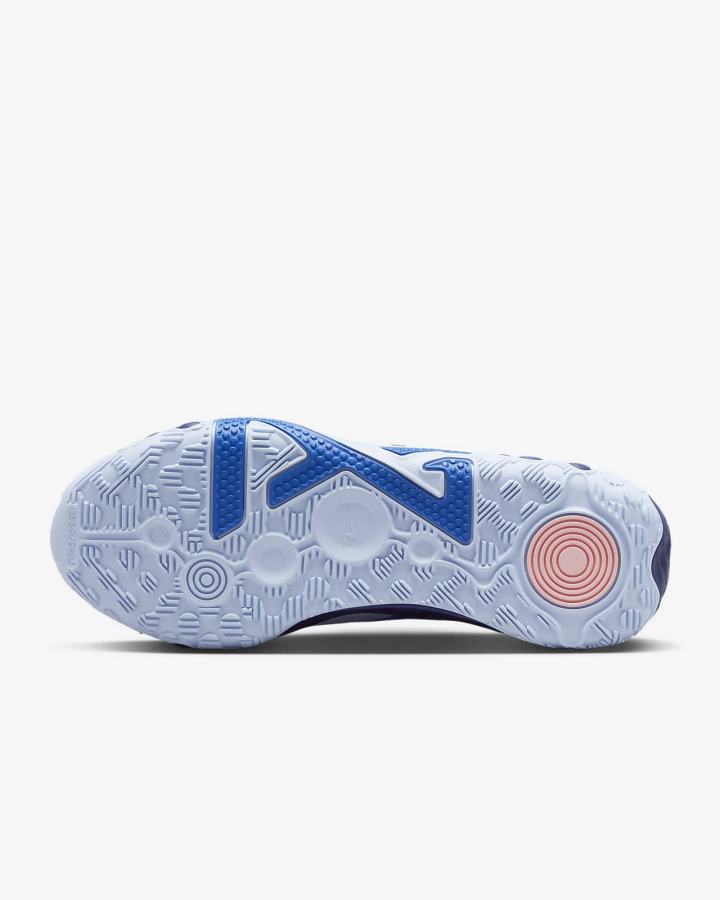 Zapatillas Baloncesto Nike PG 6 Hombre Azul Real Azul Real Oscuro Azules Coral Azules Claro | UHVME-6257
