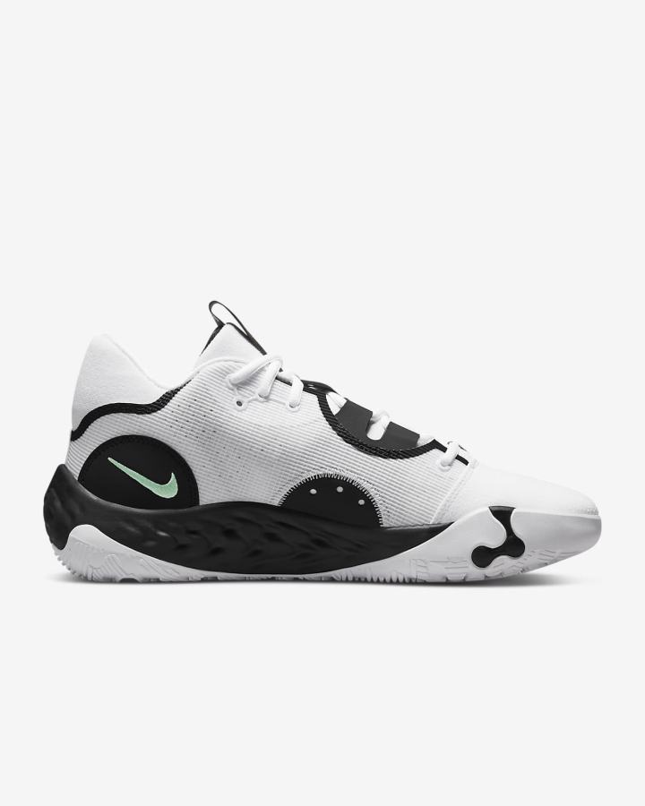Zapatillas Baloncesto Nike PG 6 Hombre Blancas Negras Naranjas | HCEUA-6875