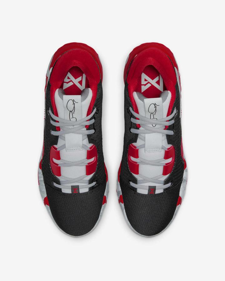 Zapatillas Baloncesto Nike PG 6 Hombre Negras Rojas Gris | VWEBY-1649