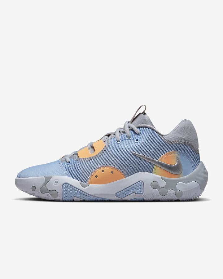 Zapatillas Baloncesto Nike PG 6 Mujer Azules Coral Creme Gris | VQYKN-9382