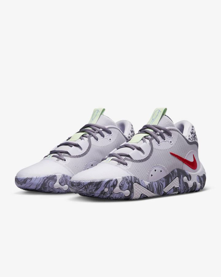 Zapatillas Baloncesto Nike PG 6 Mujer Moradas Rojas Claro | DYHOP-0758
