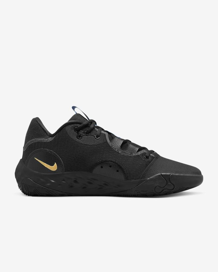 Zapatillas Baloncesto Nike PG 6 Mujer Negras Azules Coral Creme Metal Doradas | POICV-2841