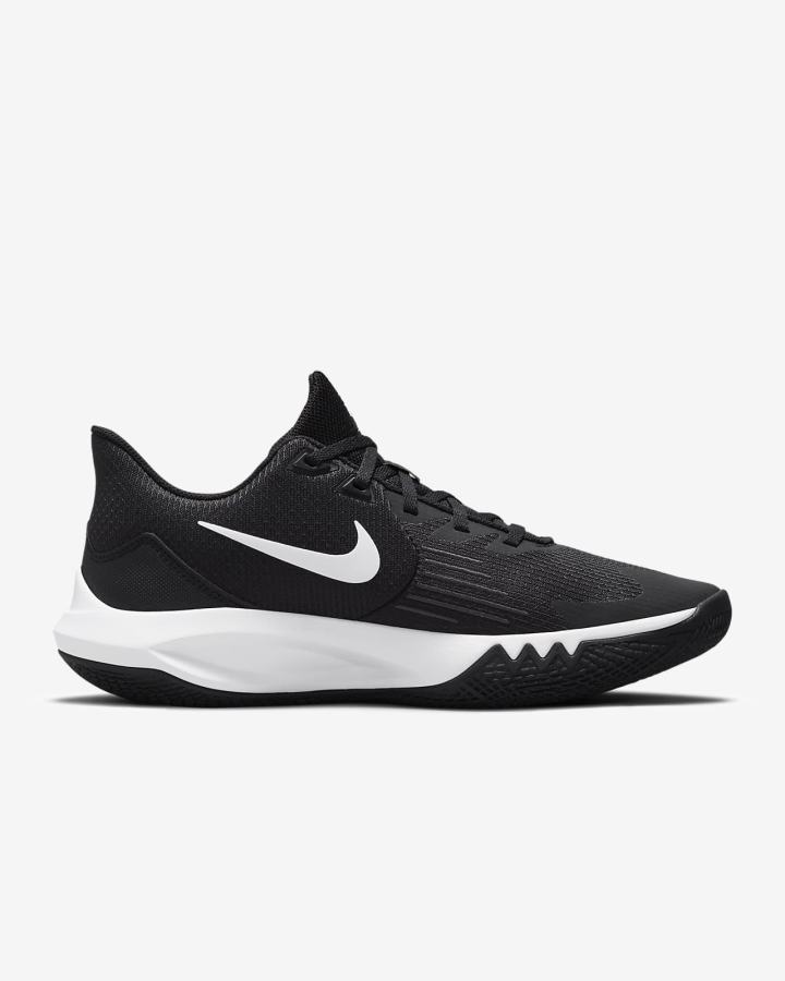 Zapatillas Baloncesto Nike Precision 5 Mujer Negras Gris Oscuro Blancas | NJYFM-4510