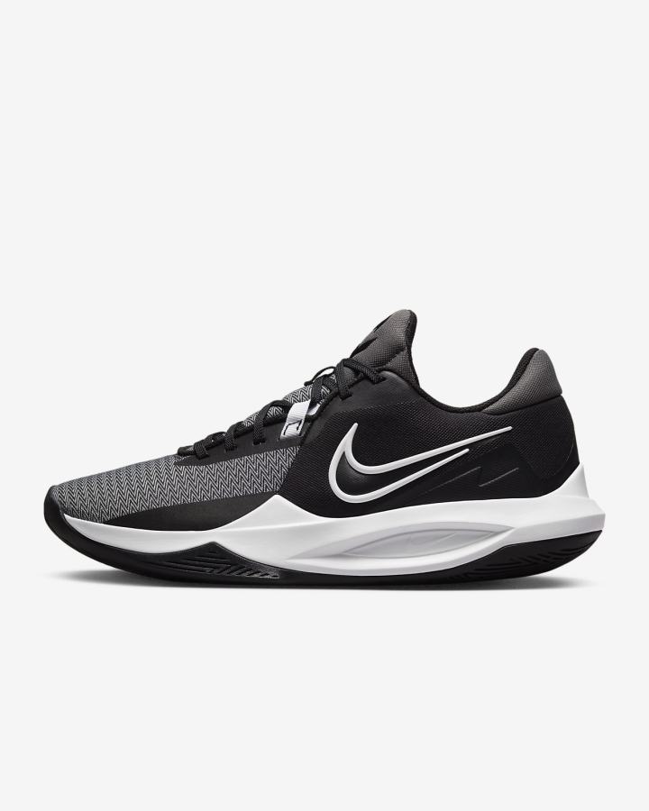 Zapatillas Baloncesto Nike Precision 6 Mujer Negras Gris Blancas | CTRAQ-6523