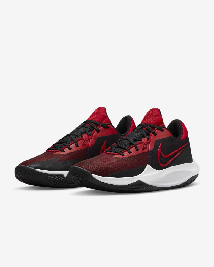 Zapatillas Baloncesto Nike Precision 6 Mujer Negras Rojas | NEDSO-8103