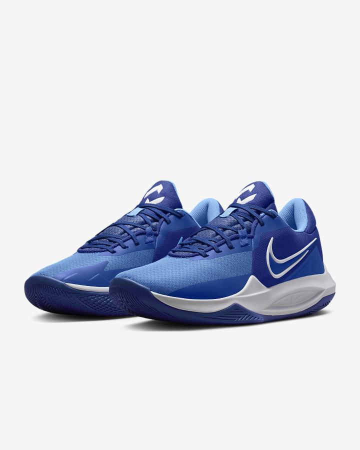 Zapatillas Baloncesto Nike Precision 6 Mujer Azul Real Azules Blancas | ZOQIS-9736