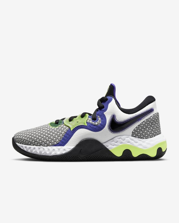 Zapatillas Baloncesto Nike Renew Elevate 2 Hombre Blancas Indigo Negras | QBDHW-5692