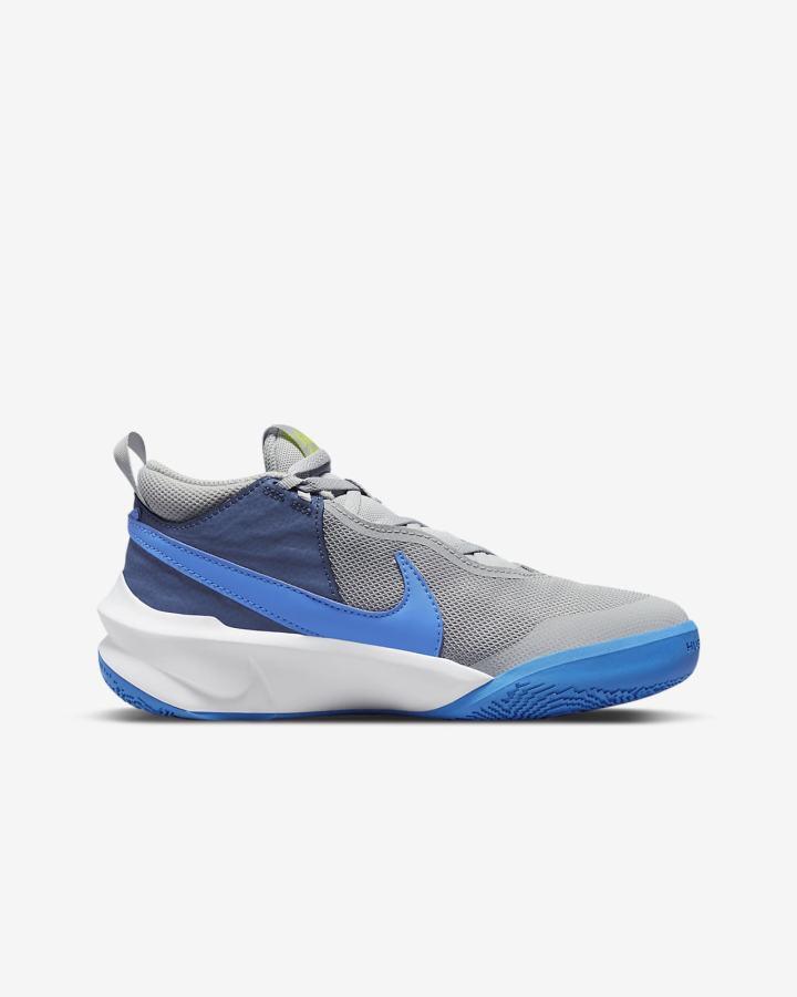 Zapatillas Baloncesto Nike Team Hustle D 10 Kids Niña Gris Azul Marino Verde Azules | AUOLP-9540