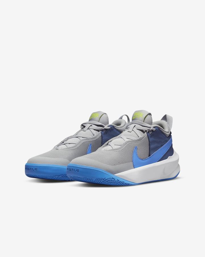 Zapatillas Baloncesto Nike Team Hustle D 10 Kids Niña Gris Azul Marino Verde Azules | AUOLP-9540