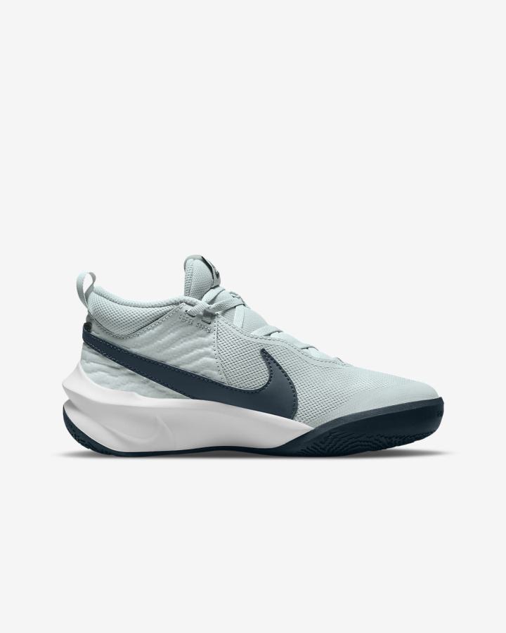 Zapatillas Baloncesto Nike Team Hustle D 10 Kids Niño Blancas Azul Marino | BEIRP-6843