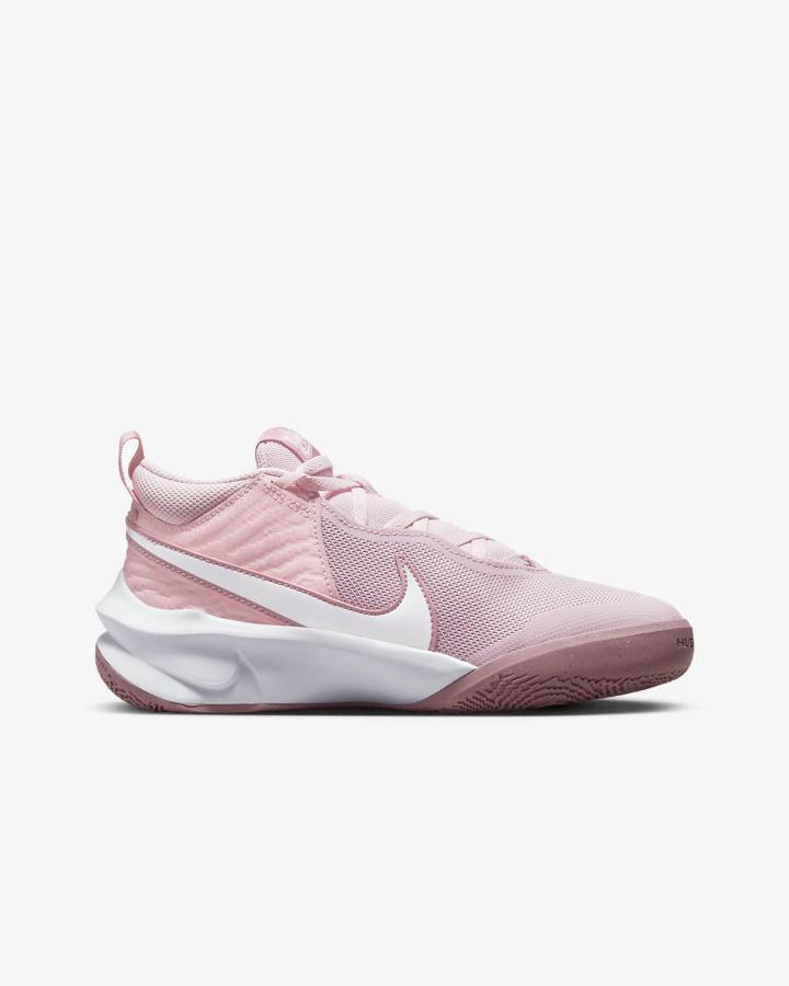 Zapatillas Baloncesto Nike Team Hustle D 10 Kids Niño Rosas Rosas Blancas | MREBW-9620