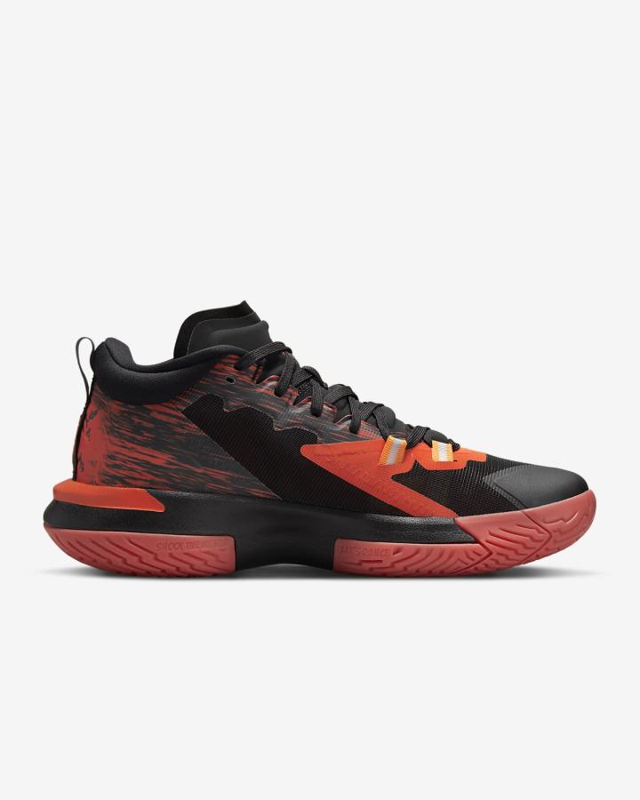 Zapatillas Baloncesto Nike Zion 1 SP Hombre Negras Rojas Naranjas | YWFKR-4705