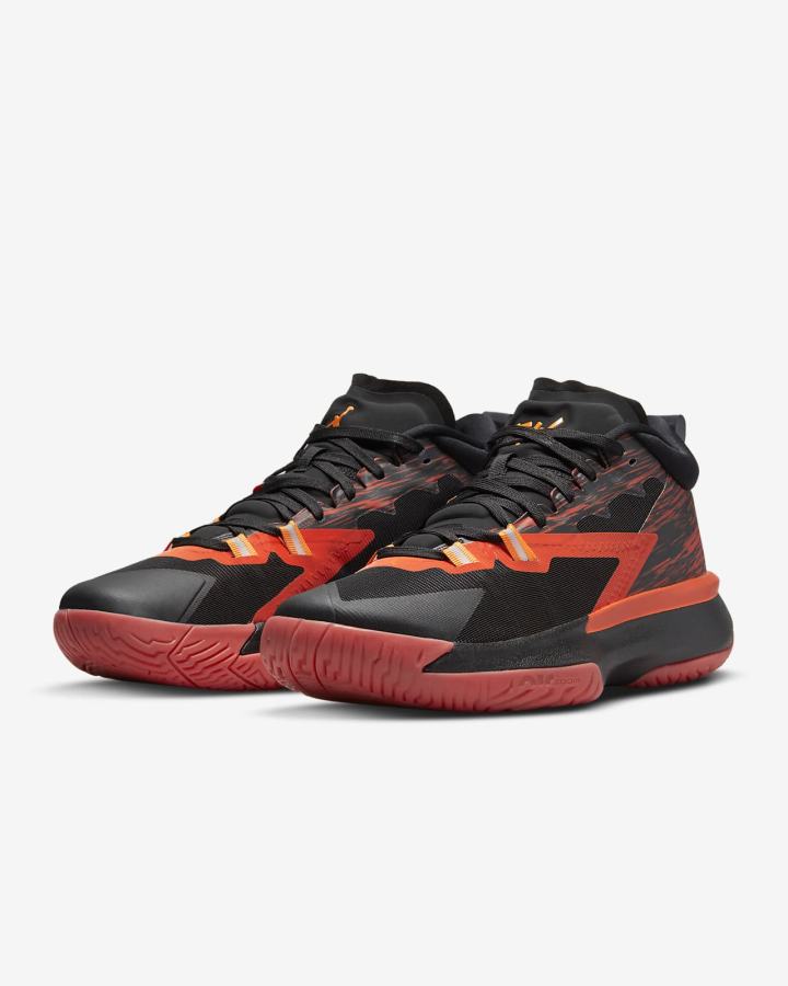 Zapatillas Baloncesto Nike Zion 1 SP Hombre Negras Rojas Naranjas | YWFKR-4705