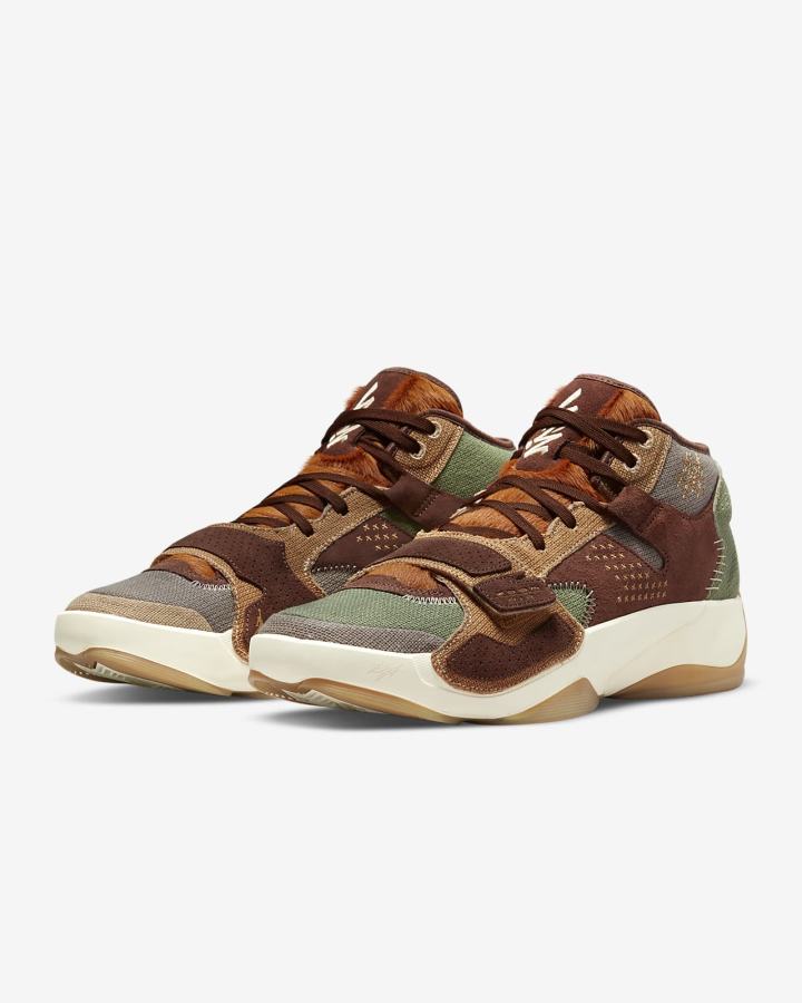 Zapatillas Baloncesto Nike Zion 2 Hombre Marrones | FPWHR-0185