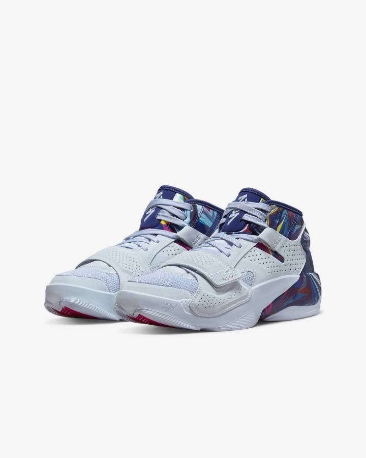 Zapatillas Baloncesto Nike Zion 2 Kids Niño Azules Azul Real Oscuro Azules Rosas | OXIWA-9758