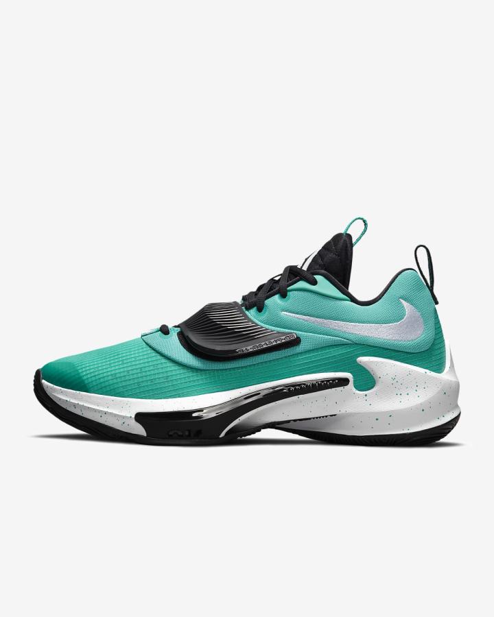 Zapatillas Baloncesto Nike Zoom Freak 3 (Team) Hombre Negras Blancas | DYRHQ-5074