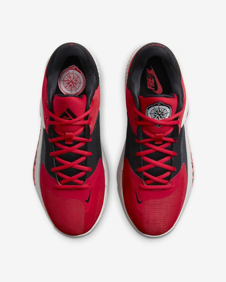 Zapatillas Baloncesto Nike Zoom Freak 4 Hombre Rojas Naranjas Negras Rojas Claro | DFLWN-2815