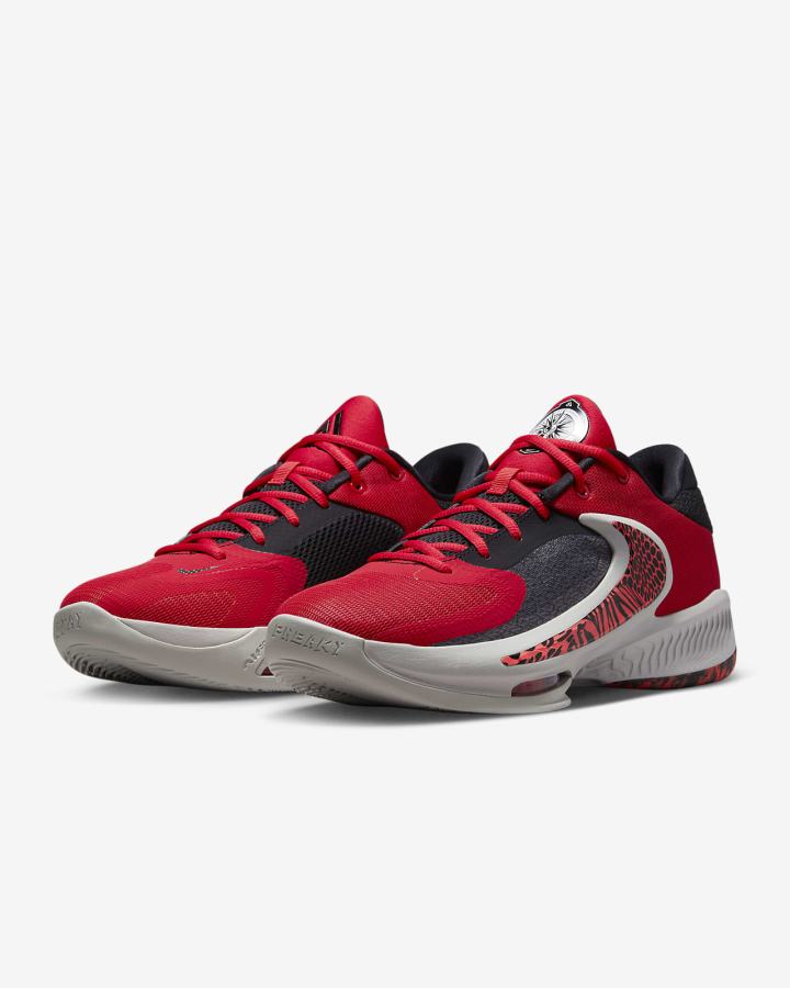 Zapatillas Baloncesto Nike Zoom Freak 4 Hombre Rojas Naranjas Negras Rojas Claro | DFLWN-2815