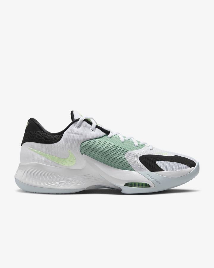 Zapatillas Baloncesto Nike Zoom Freak 4 Mujer Blancas Negras Blancas | ERICB-9427