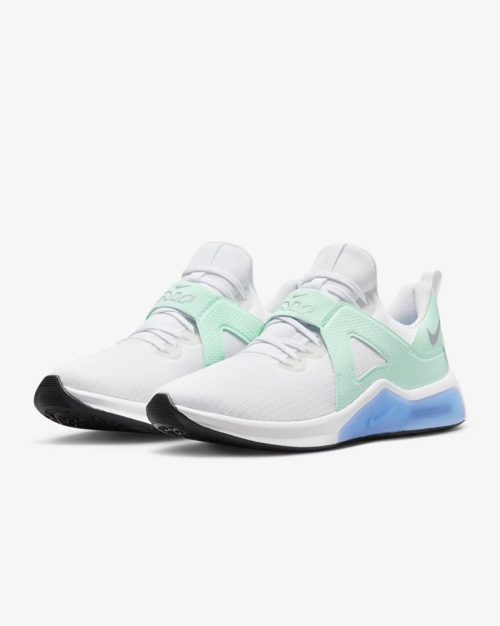 Zapatillas Deportivos Nike Air Max Bella TR 5 Mujer Blancas Verde Menta Azules Metal Plateadas | QBRWJ-7291