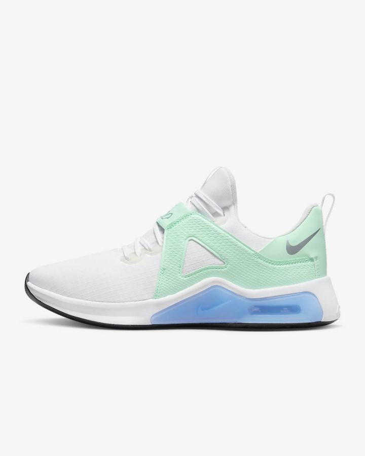 Zapatillas Deportivos Nike Air Max Bella TR 5 Mujer Blancas Verde Menta Azules Metal Plateadas | QBRWJ-7291