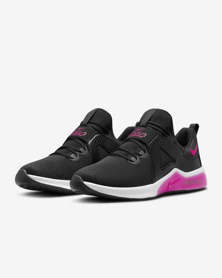 Zapatillas Deportivos Nike Air Max Bella TR 5 Mujer Negras Blancas Rosas | VRTSZ-5943