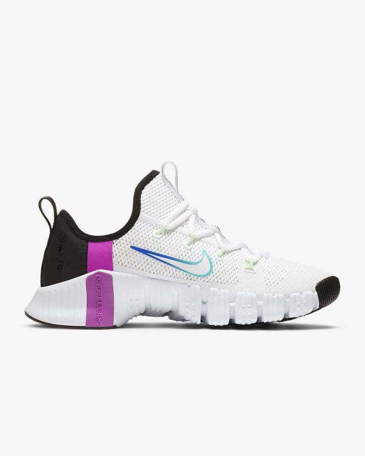 Zapatillas Deportivos Nike Free Metcon 3 Mujer Blancas Rojas Moradas | XLKMQ-6791