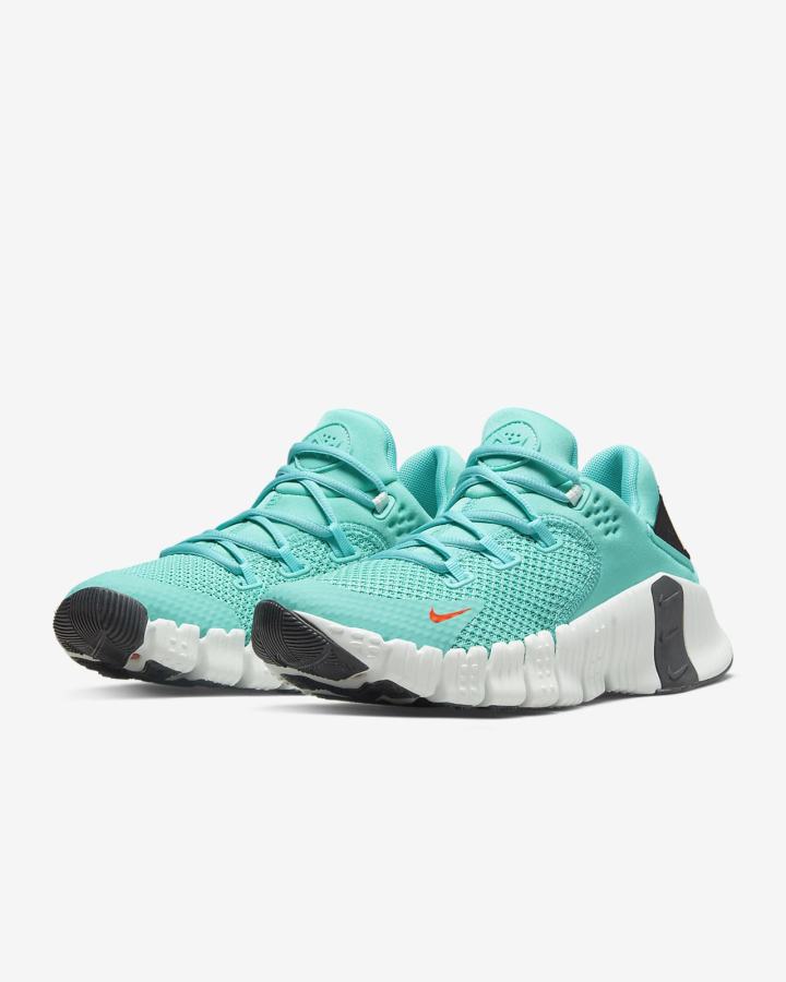 Zapatillas Deportivos Nike Free Metcon 4 Mujer Turquesa Negras Verde Naranjas | CBQSW-2895
