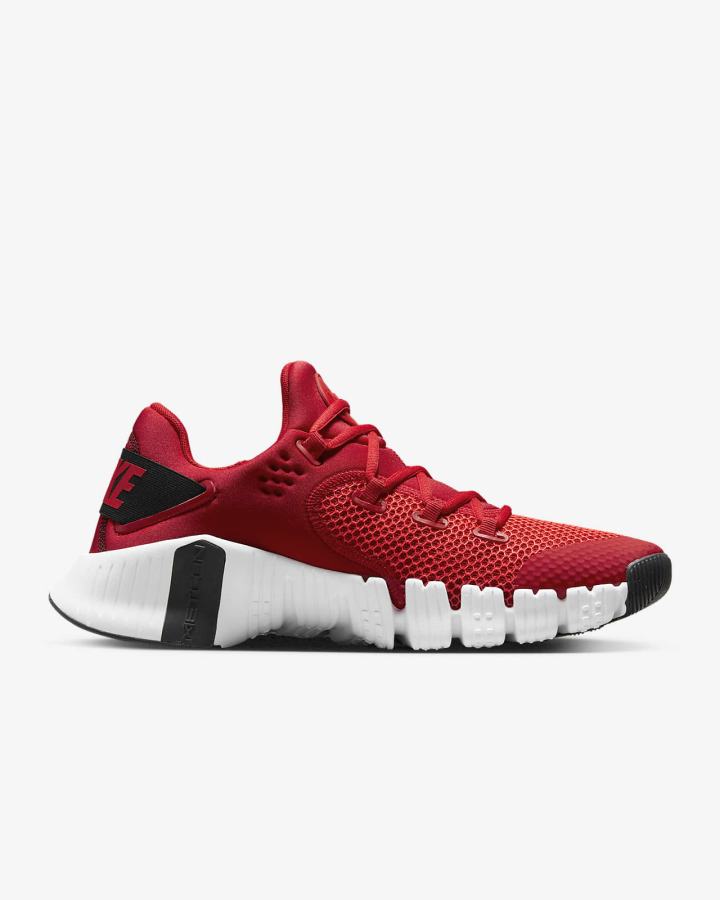 Zapatillas Deportivos Nike Free Metcon 4 Hombre Rojas Blancas Negras | CFIWD-5468