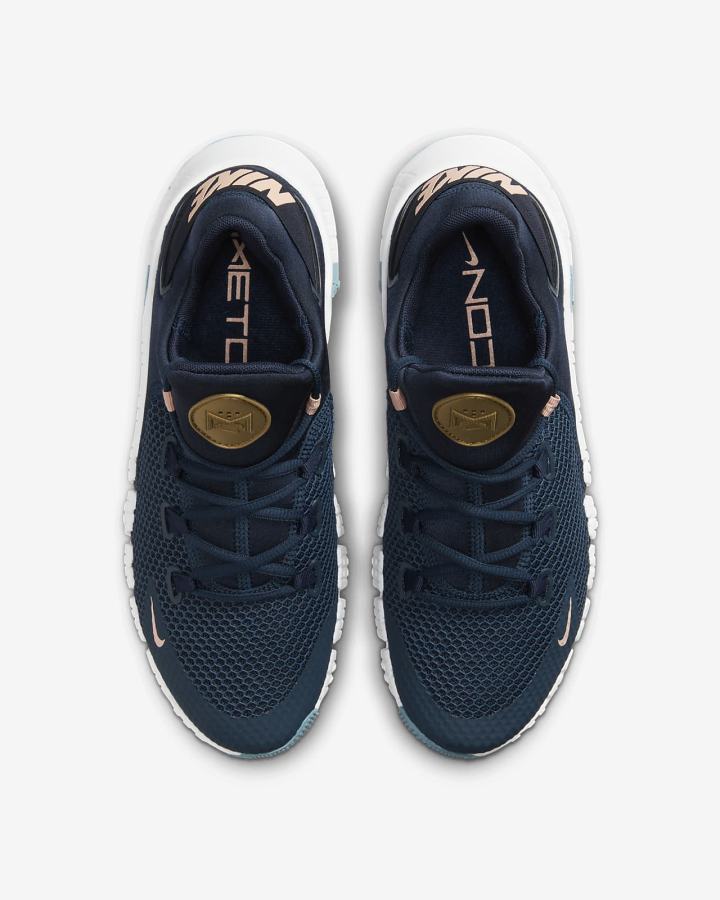 Zapatillas Deportivos Nike Free Metcon 4 Mujer Azul Marino Obsidian Naranjas | CQPUJ-8071