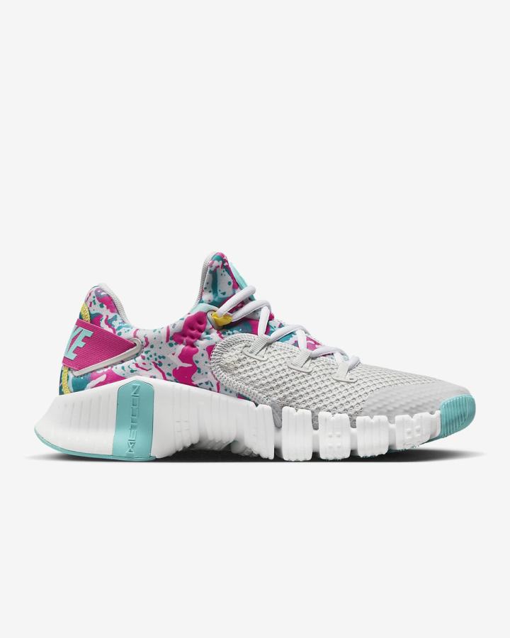 Zapatillas Deportivos Nike Free Metcon 4 Mujer Turquesa Blancas Amarillo | FLWNQ-9467