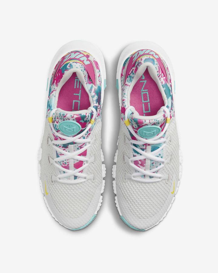 Zapatillas Deportivos Nike Free Metcon 4 Mujer Turquesa Blancas Amarillo | FLWNQ-9467