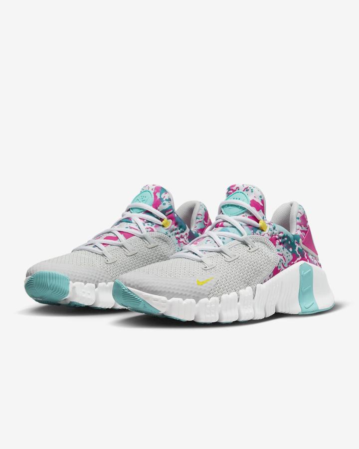 Zapatillas Deportivos Nike Free Metcon 4 Mujer Turquesa Blancas Amarillo | FLWNQ-9467