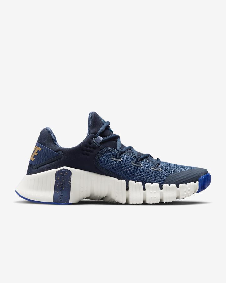Zapatillas Deportivos Nike Free Metcon 4 Mujer Azul Marino | HVKTN-0185