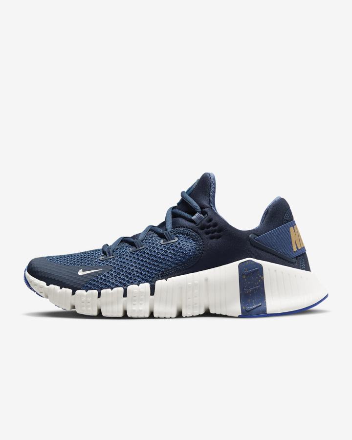 Zapatillas Deportivos Nike Free Metcon 4 Mujer Azul Marino | HVKTN-0185