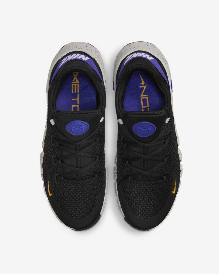 Zapatillas Deportivos Nike Free Metcon 4 Mujer Negras Amarillo | JYVKB-5190